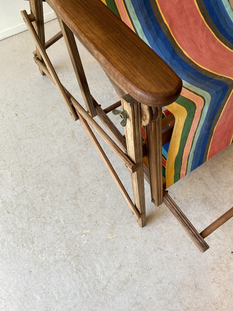 Fauteuils Transats Jardin Chaises Longues Vers 1930 Art Déco-photo-1
