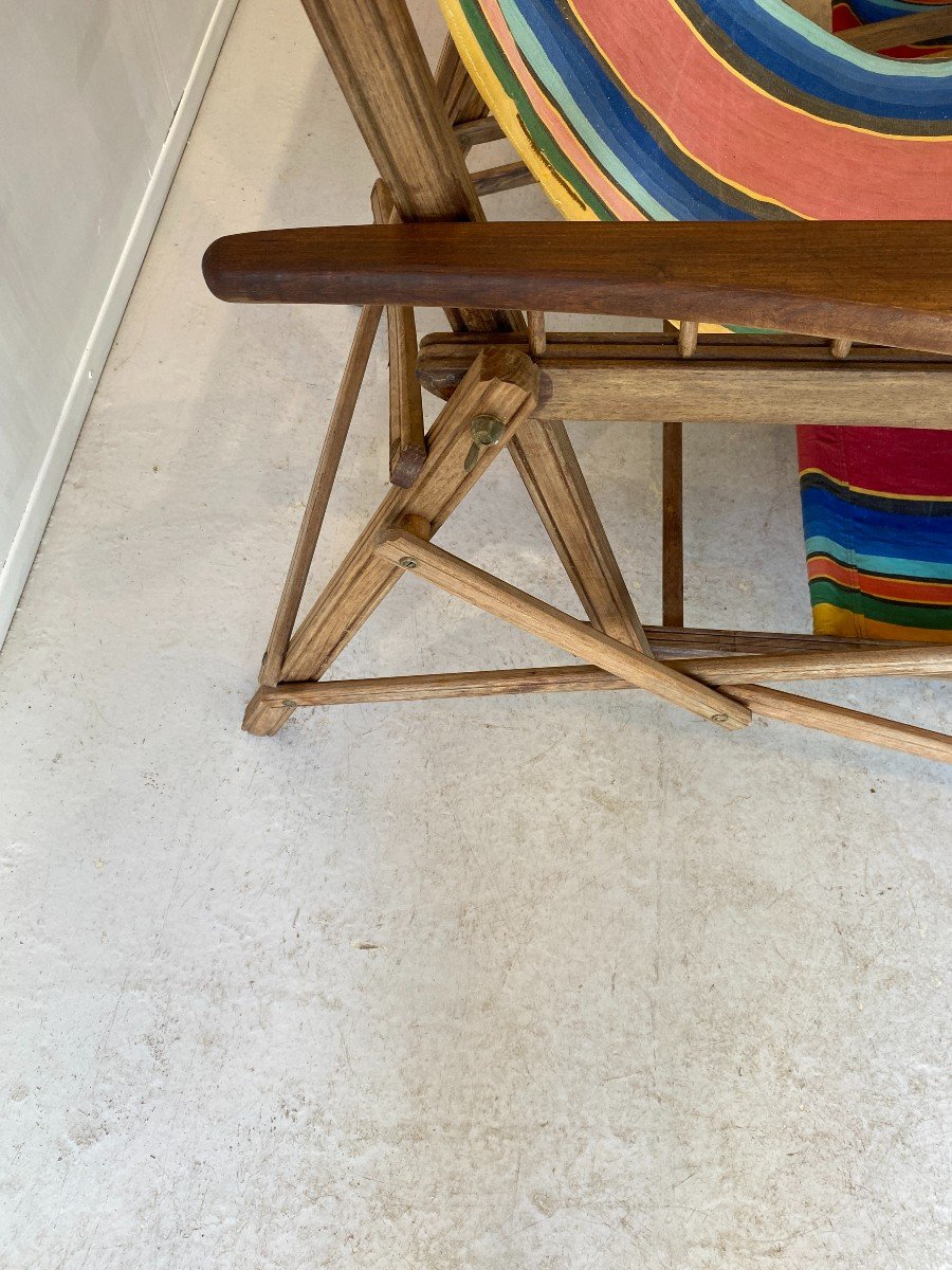 Fauteuils Transats Jardin Chaises Longues Vers 1930 Art Déco-photo-2