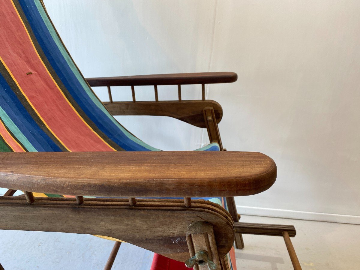 Fauteuils Transats Jardin Chaises Longues Vers 1930 Art Déco-photo-3