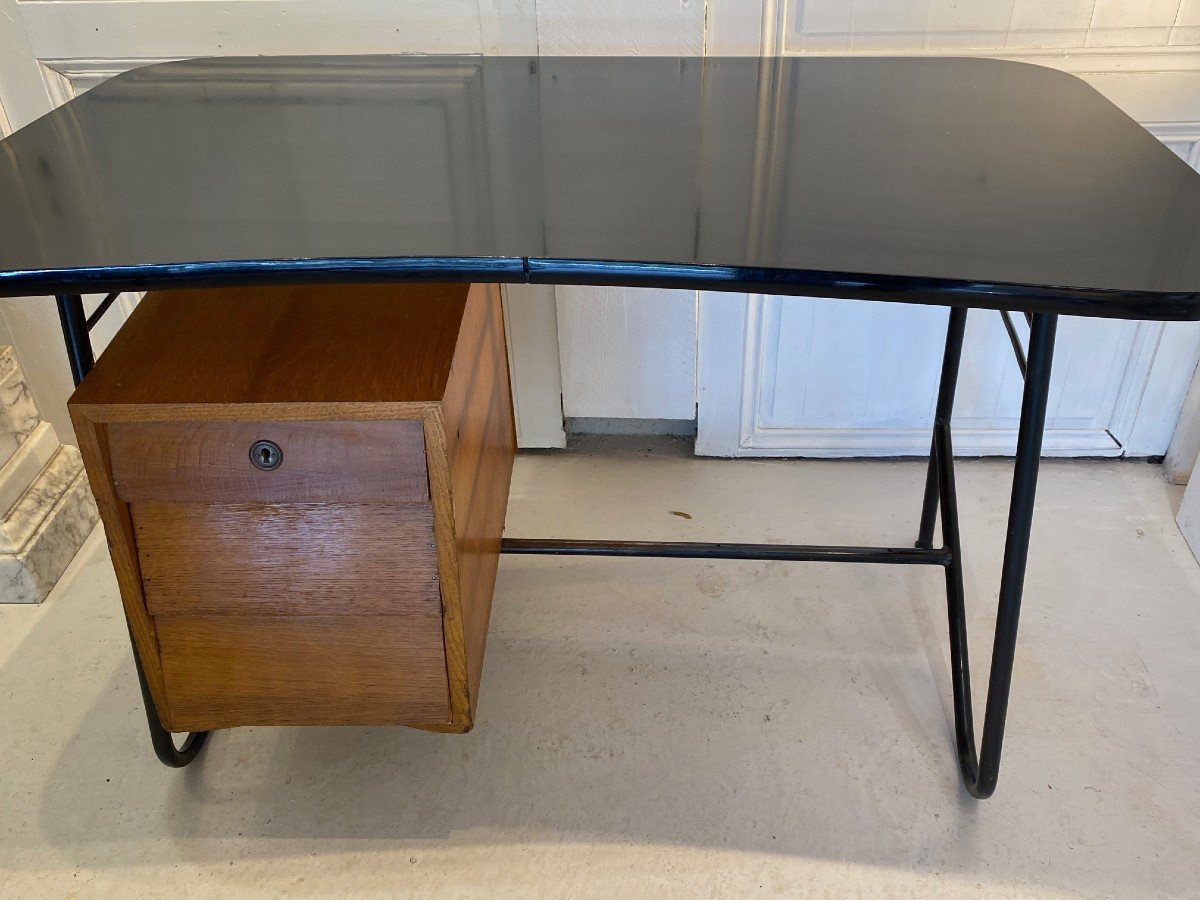 Bureau & Chaise 1956 Jean Louis Bonnant Pour Jacques Tati Design France 1950-photo-4