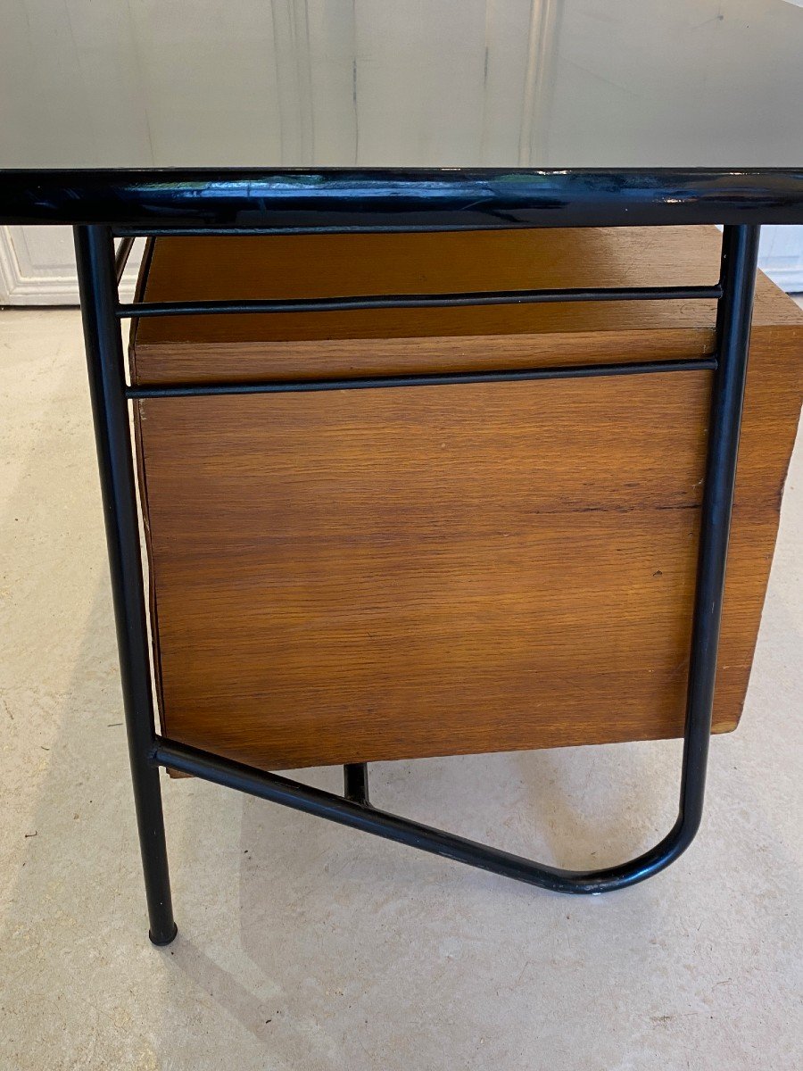 Bureau & Chaise 1956 Jean Louis Bonnant Pour Jacques Tati Design France 1950-photo-3