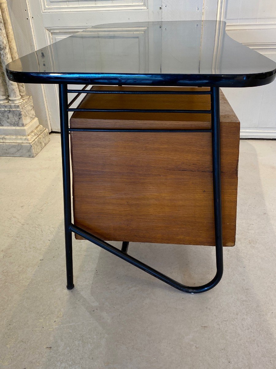 Bureau & Chaise 1956 Jean Louis Bonnant Pour Jacques Tati Design France 1950-photo-5
