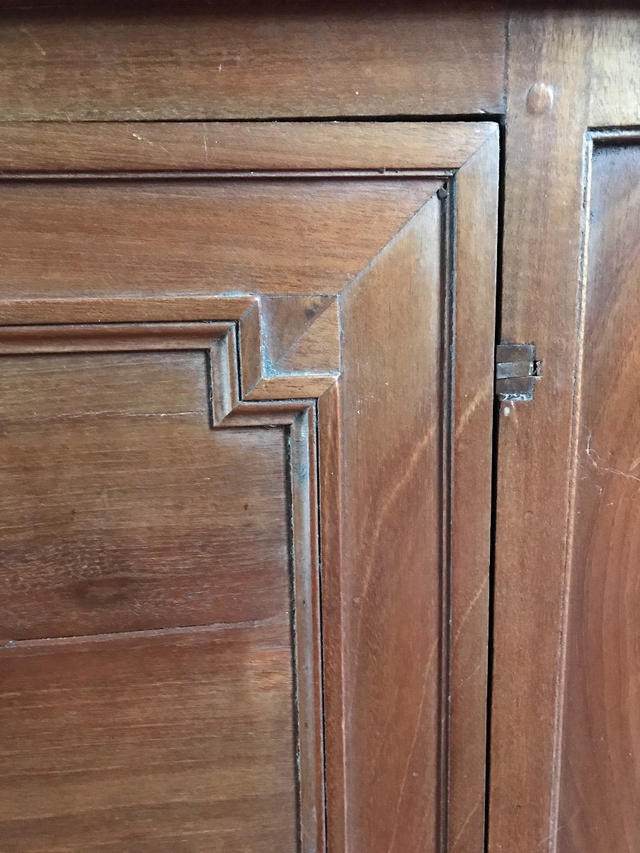 Important Parquet Library, Port Work, Bordeaux Mahogany, 18th Century.-photo-4