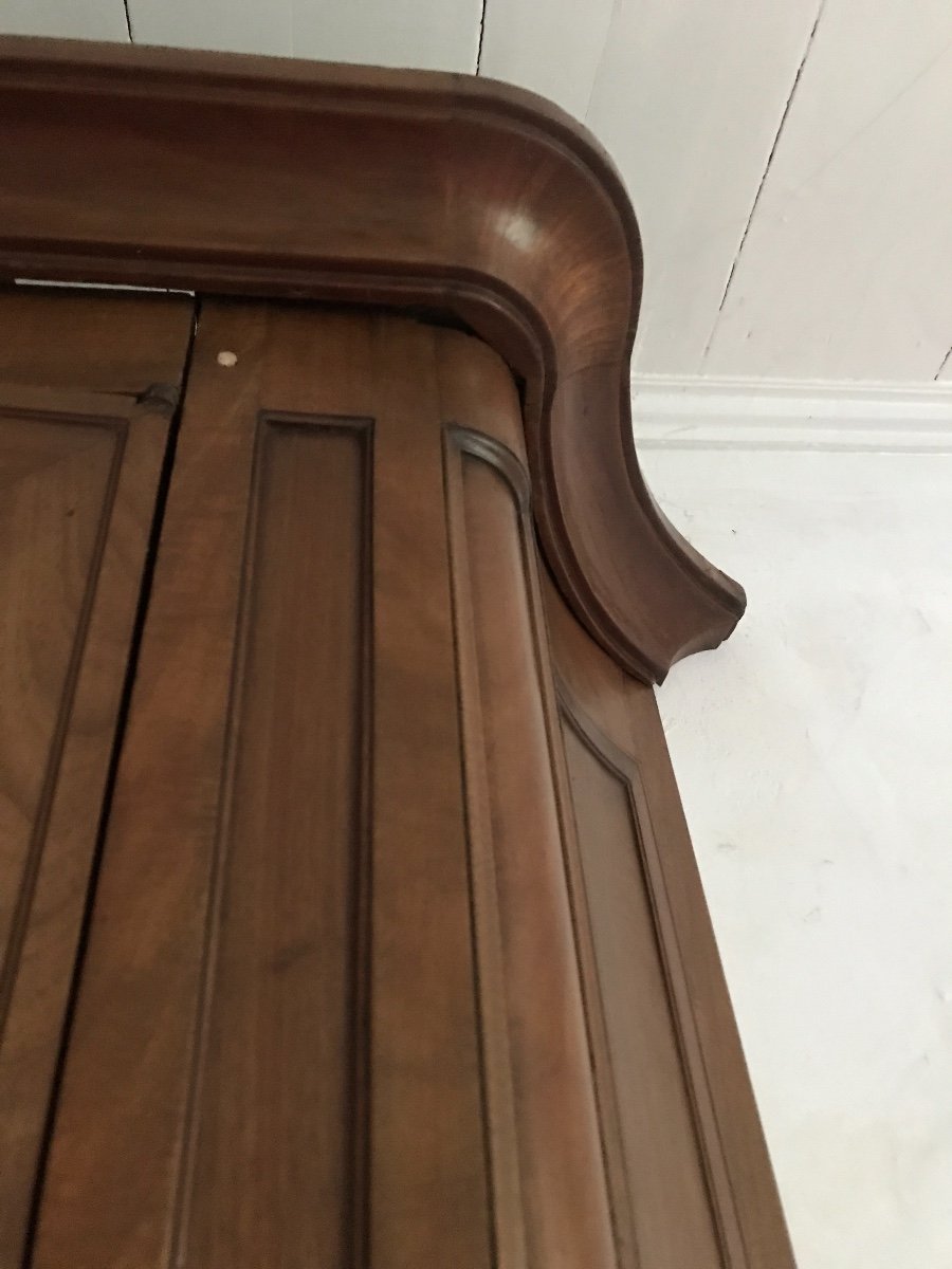 Important Parquet Library, Port Work, Bordeaux Mahogany, 18th Century.-photo-4