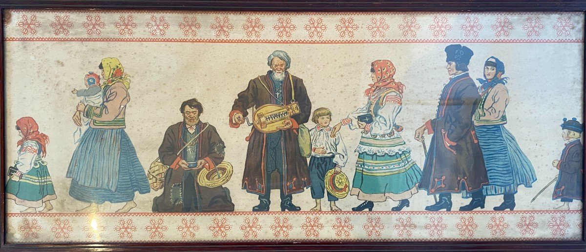 Lithographie Vers 1920 Gustaw Pillati Jan Cotty Imprimeur Pologne 