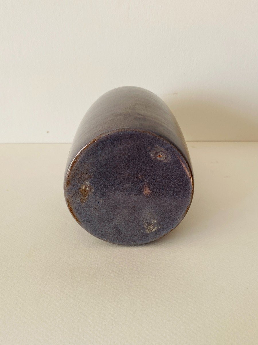 Vase à "petit Col" Céramique Vers 1960 Dans Le Goût De Ruelland-photo-1