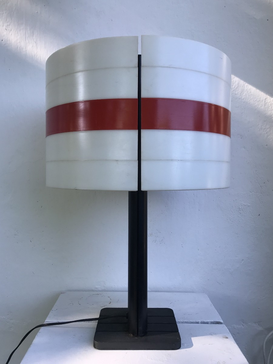 Jean Pierre Vitrac. "strigam Lamp".hauteur 60 Cm. Edition Verre Lumière 1970. Design.-photo-2