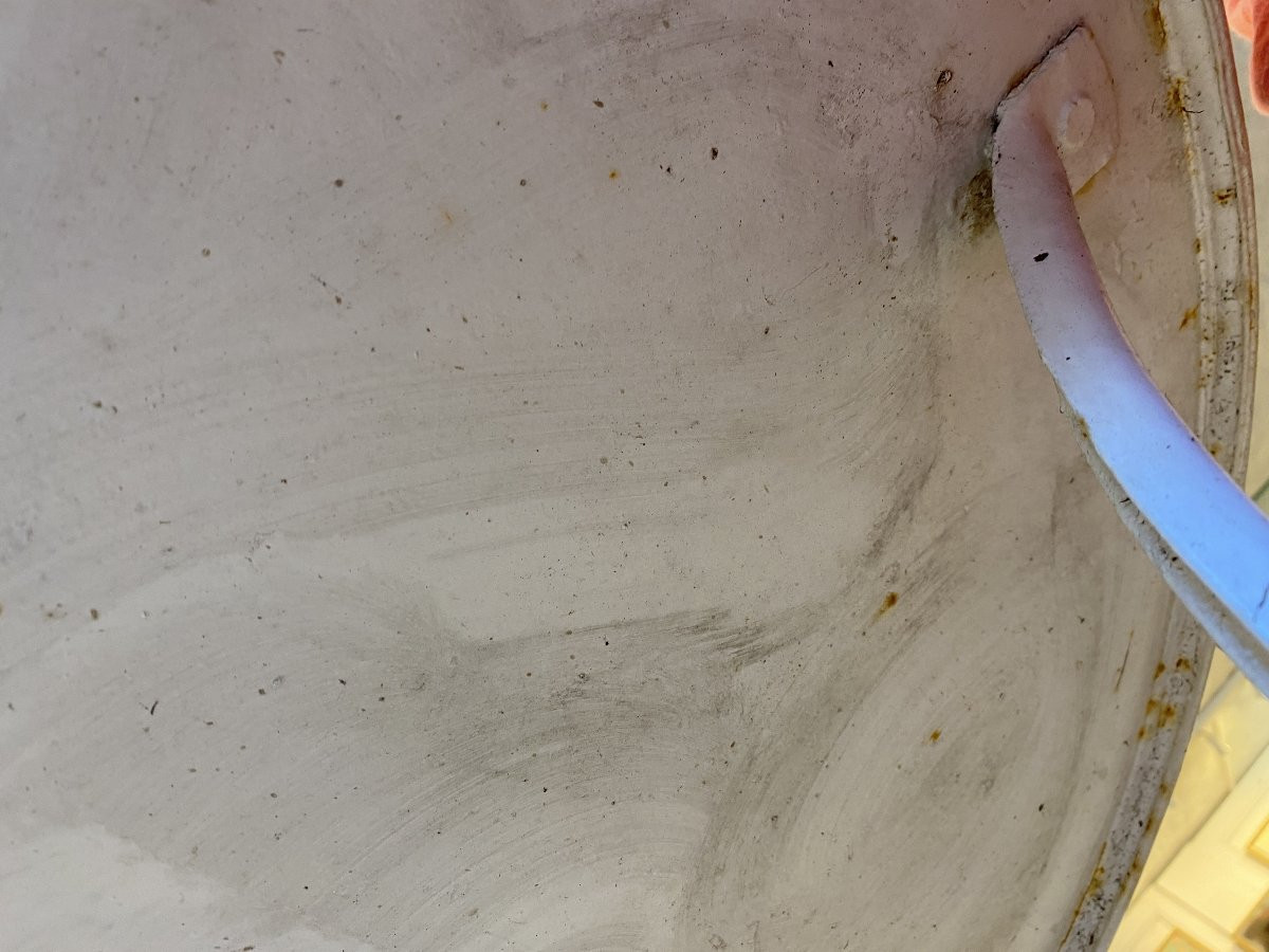 Tripod Pedestal Table Stamped Grassin 20th Century Iron And Cast Iron France Craftmanship-photo-2