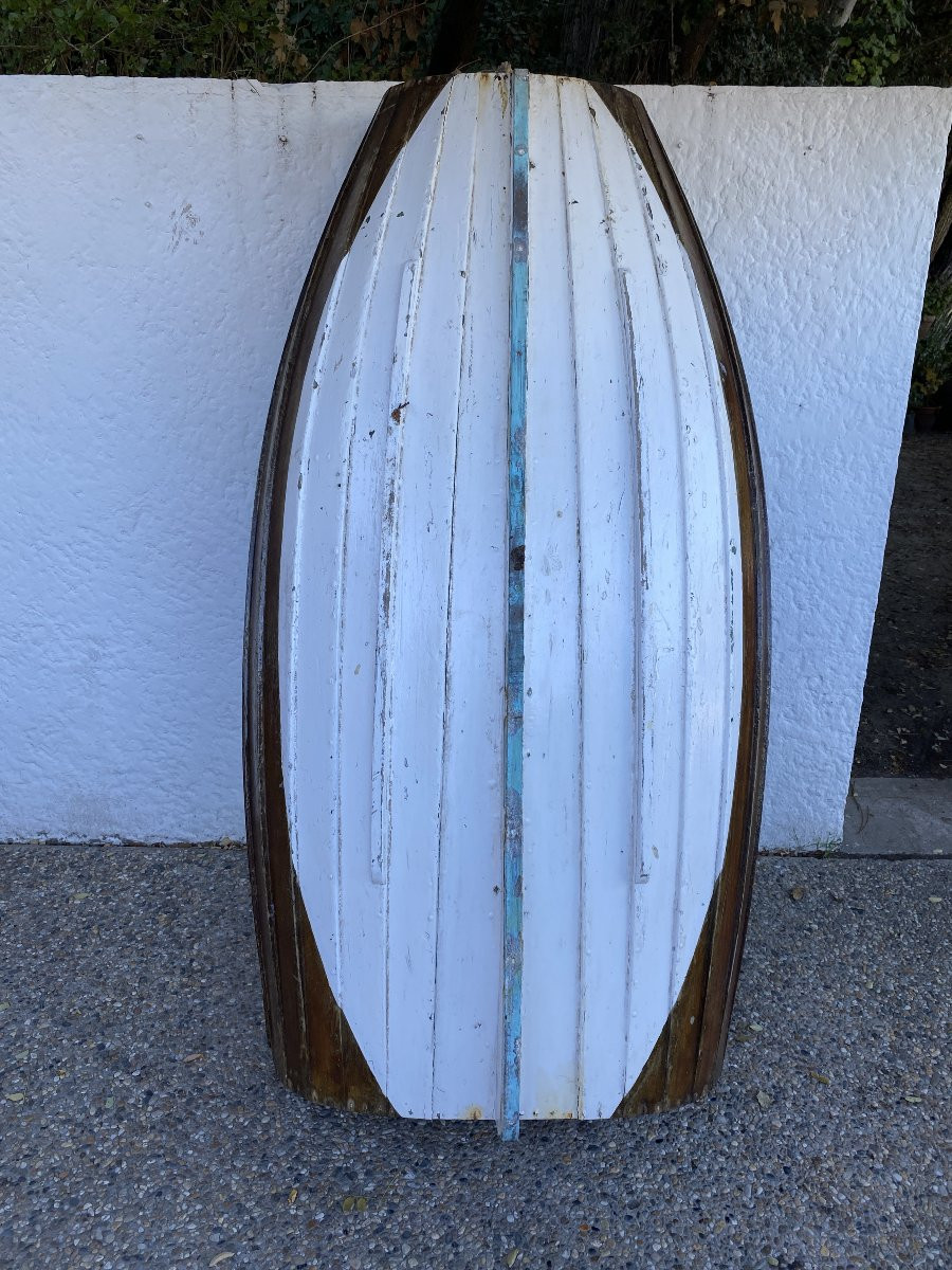 Prame Mahogany Tender Boat Circa 1950 Arcachon Basin Sailing Boats Regattas Marine-photo-4