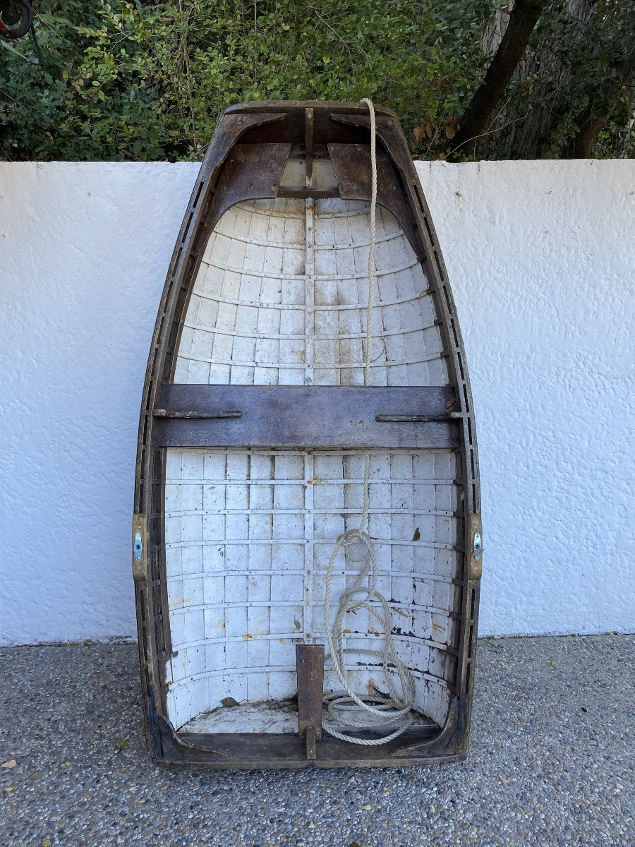Prame Mahogany Tender Boat Circa 1950 Arcachon Basin Sailing Boats Regattas Marine
