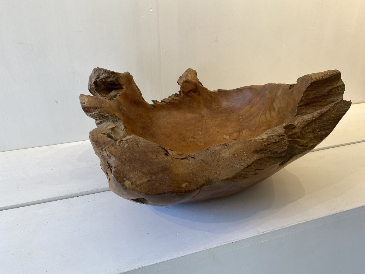 Elmwood Bowl, Cut In The Style Of Noll France 1950/1960-photo-2