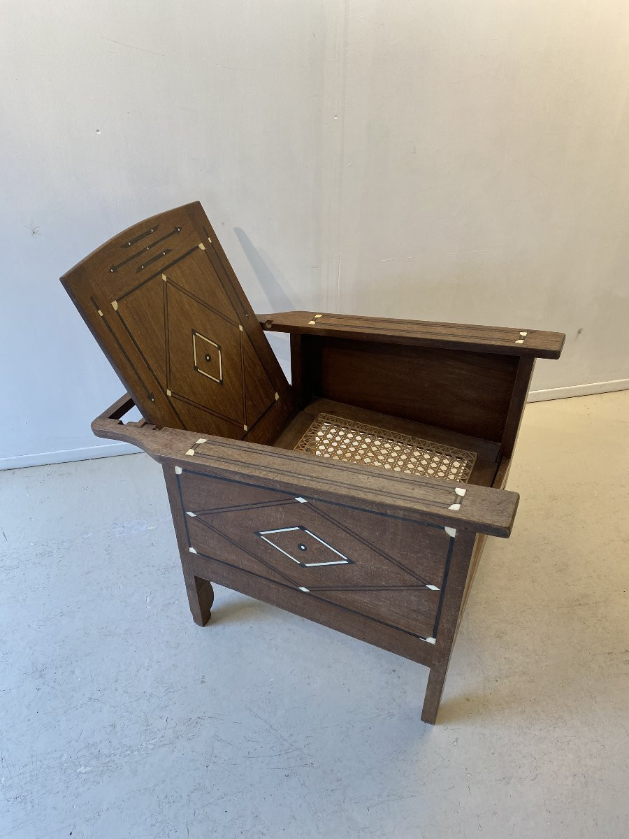 Art Deco Armchair, Morocco, 1930-photo-4