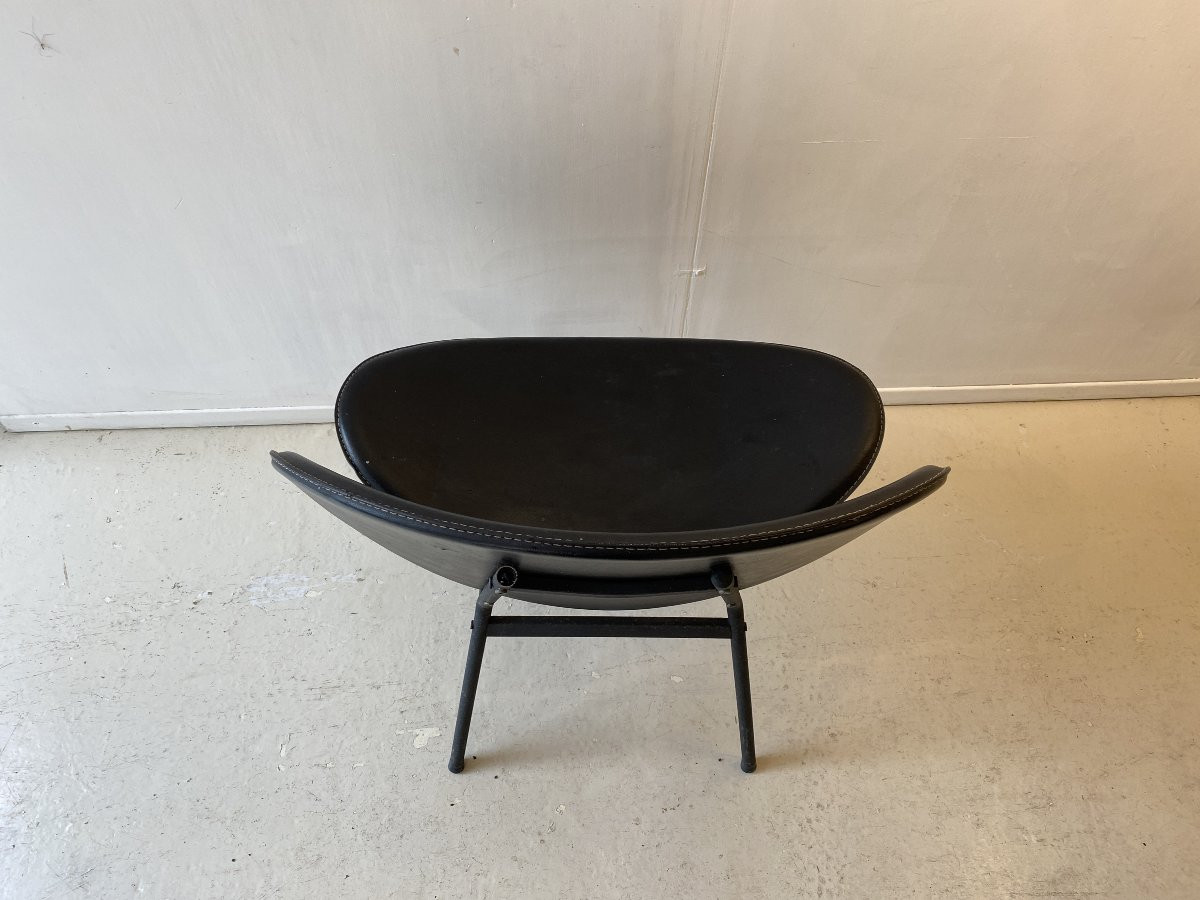 Bergère Armchair, 20th-century Design In The Style Of Jacobsen Or Paulin-photo-1