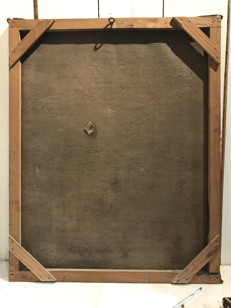 Portrait ancien de Louis XV entourage de Hyacinthe Rigaud Royauté huile sur toile XVIIIème.-photo-1