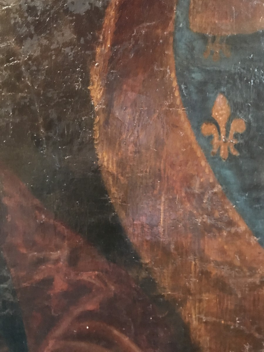 Hyacinthe Rigaud, Portrait Of Louis XIV. Important Antique Portrait. Original Canvas. Royalty.-photo-1