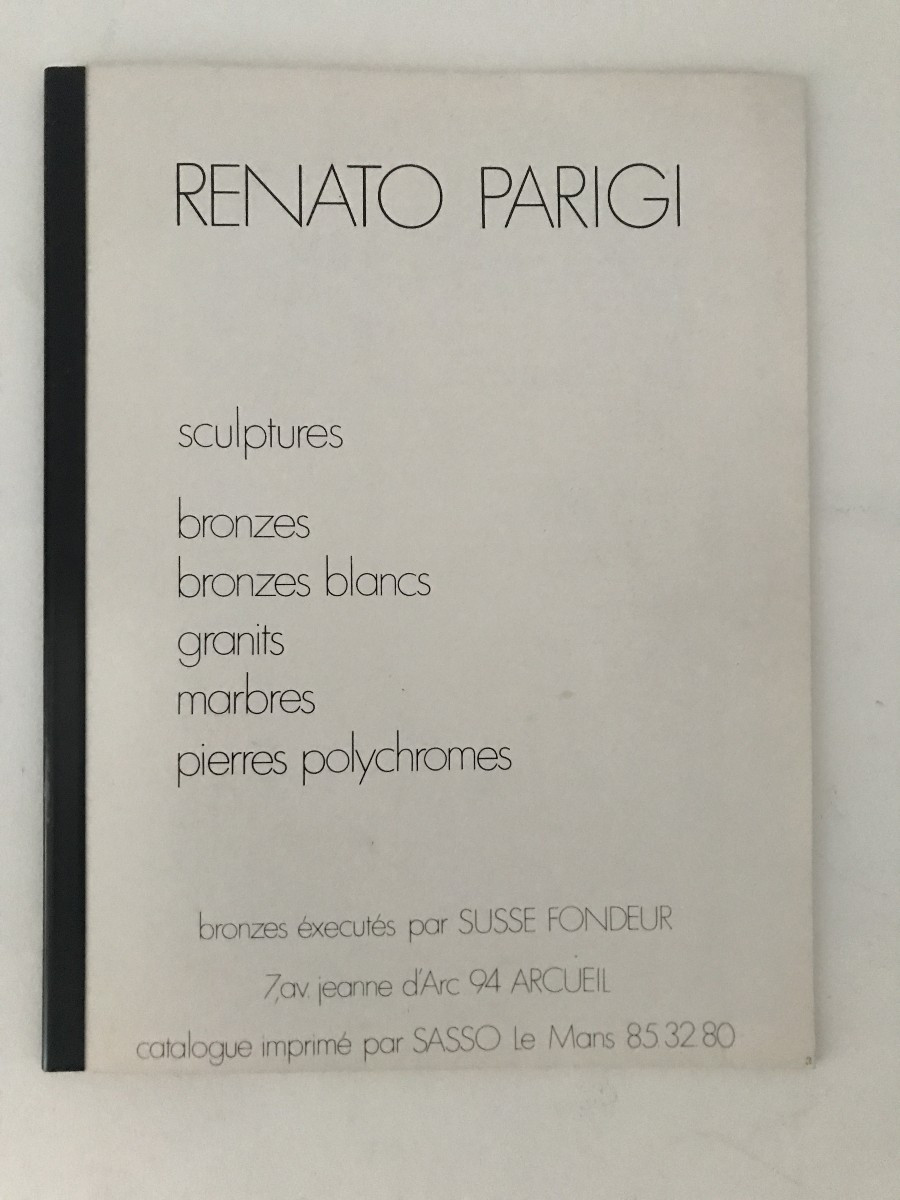 Sculpture en marbre. Renato Parigi 1975. Fiac. Réalités Nouvelles. Salon de Mai-photo-1