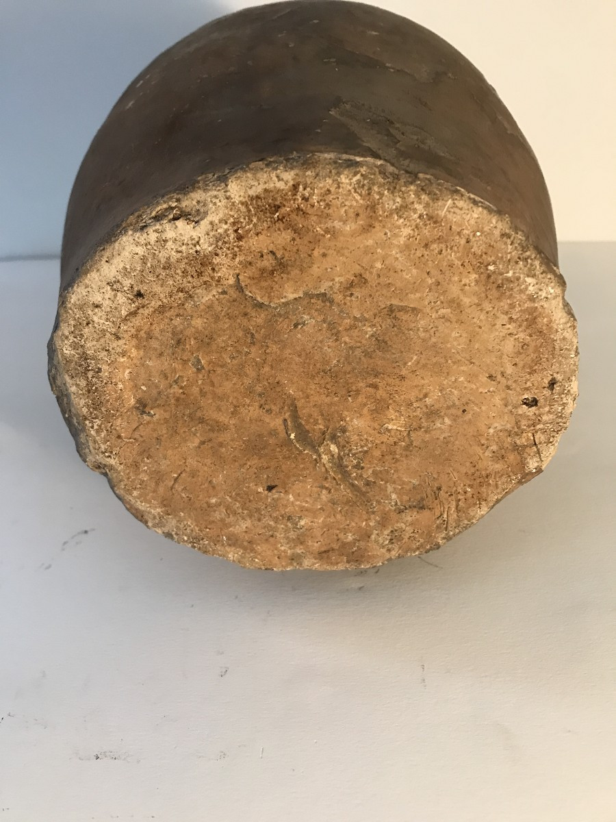 Jug, Oil Jar, Glazed Earthenware, Southwest Region, Terracotta, Ceramic. 19th Century -photo-3