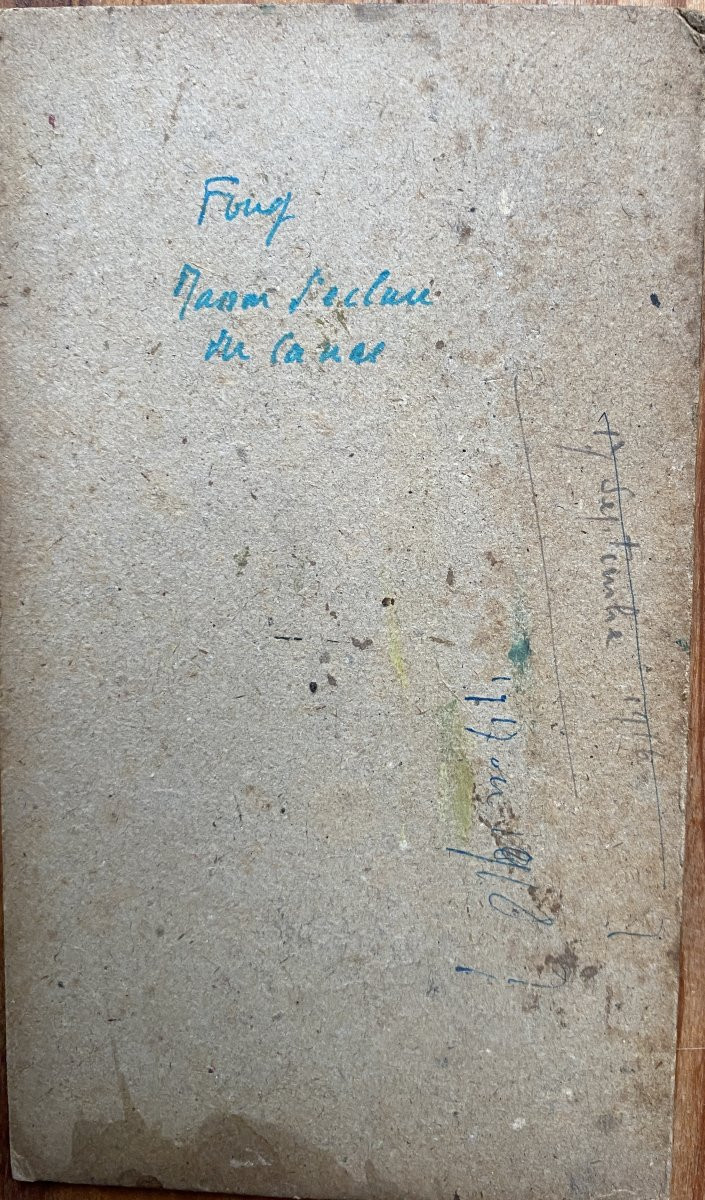 Landscape Painting, Southwest France, Circa 1915. Oils On Cardboard (set Of 5 Small Works) -photo-5