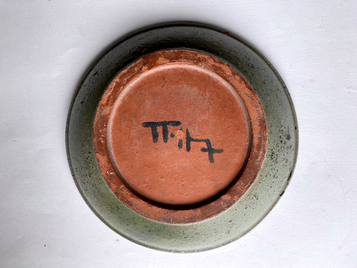 Jean Jaffeux Bull Cup Ceramic Lava Stone 20th Century Circa 1950/60 (j. Lurçat)-photo-3