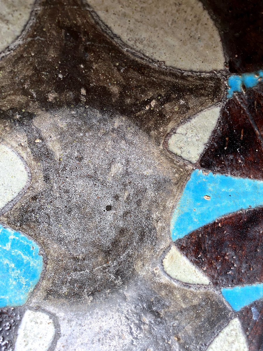 Jean Jaffeux Abstract Decorative Bowl, Ceramic, Lava Stone, 20th Century, Circa 1950/60 (j. Lurçat)-photo-3