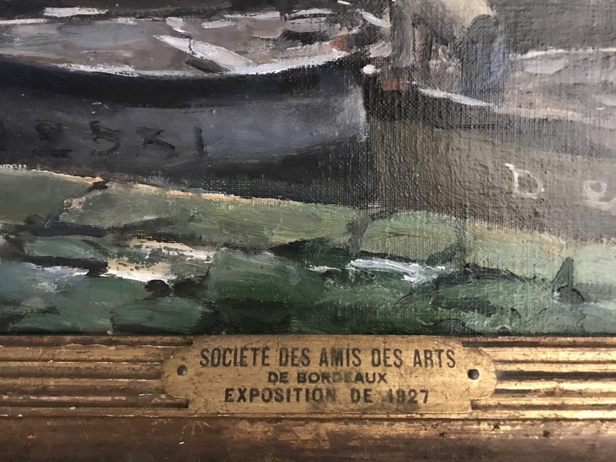 Paul Morchain. Huile/toile. Concarneau. Bretagne. Paysage Breton. Ecole Bretonne, 1927. -photo-2