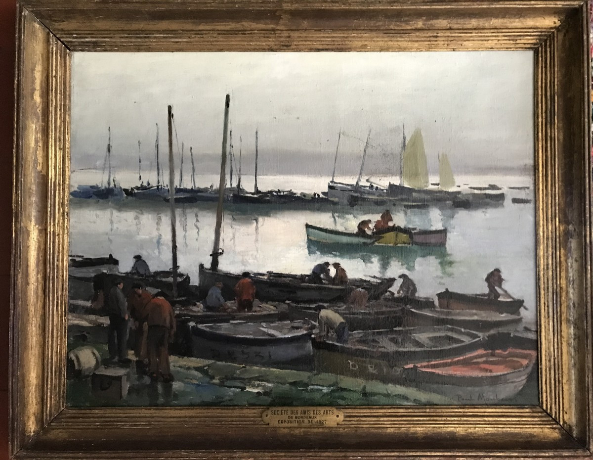 Paul Morchain. Huile/toile. Concarneau. Bretagne. Paysage Breton. Ecole Bretonne, 1927. 