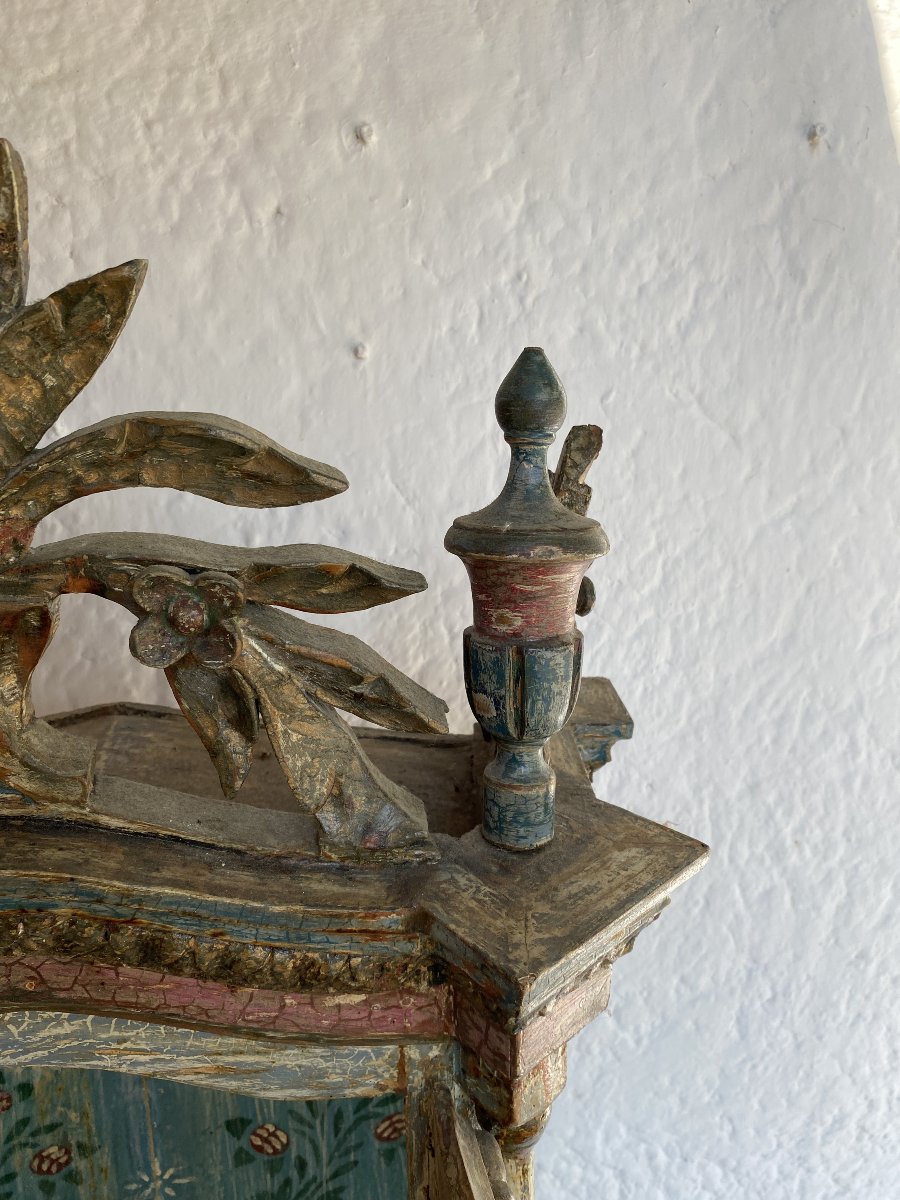 20th-century Polychrome Carved Wood Display Case, Religious Art, Portuguese Craftsmanship-photo-4