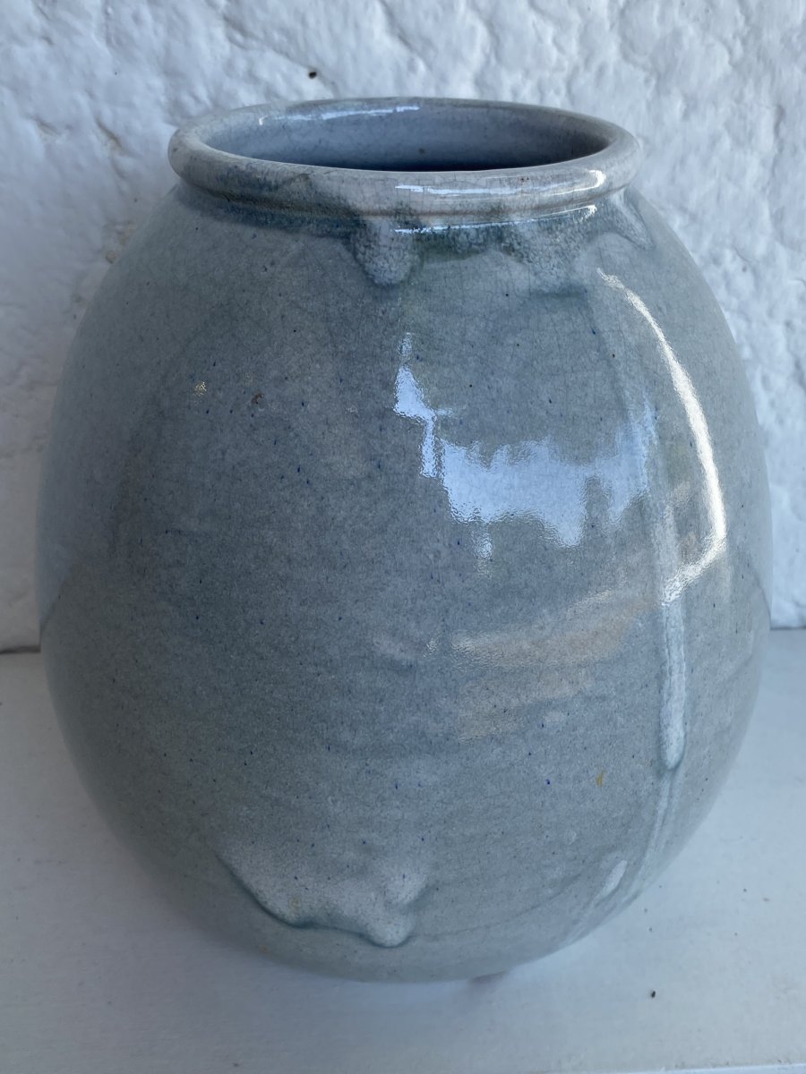 Vase Céramique C.A.B. Céramique d'Art Bordelais / Primavera vers 1930 Parfait État-photo-2