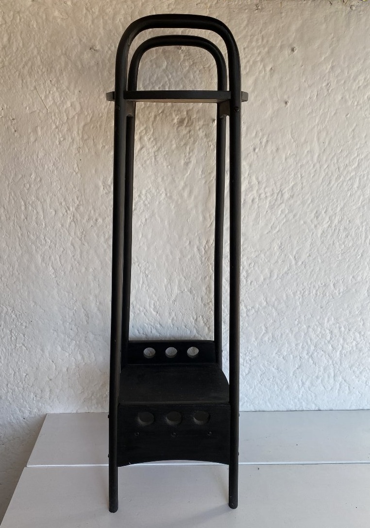 Bentwood Seat, Later Blackened; Austrian Thonet Work, Circa 1900-photo-2