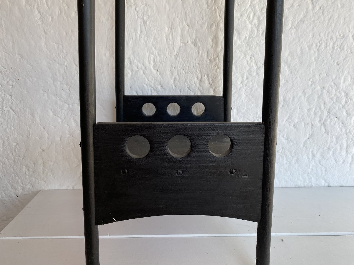 Bentwood Seat, Later Blackened; Austrian Thonet Work, Circa 1900-photo-4