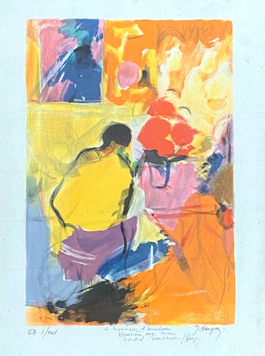 Jean Hugon, Color Lithograph, Artist's Proof, Signed, 1960, 20th Century, Marseille, Arcachon