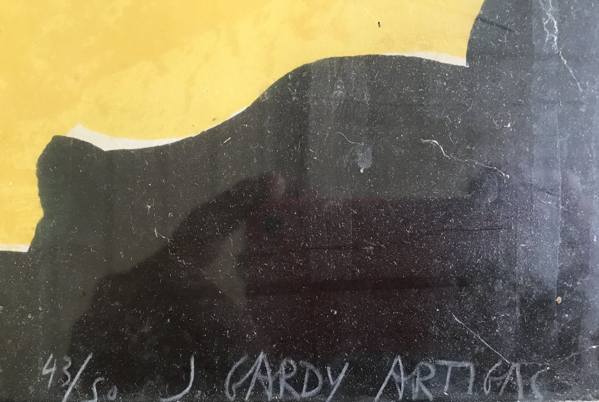 Joan Gardy Artigas. Lithographie originale signée, 43/50. Miro, Picasso, Giacometti, Braque, -photo-3