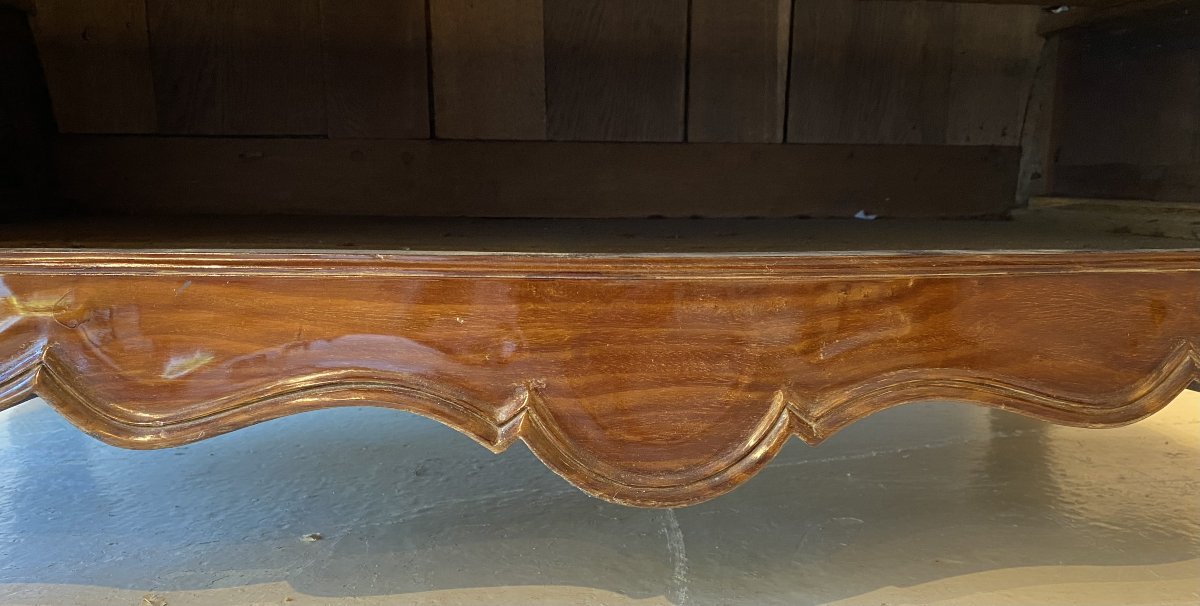 Bordeaux-style Chest Of Drawers Made Of Solid Mahogany, Crafted In Bordeaux In The 18th Century. "tombeau" Chest Of Drawers. -photo-3