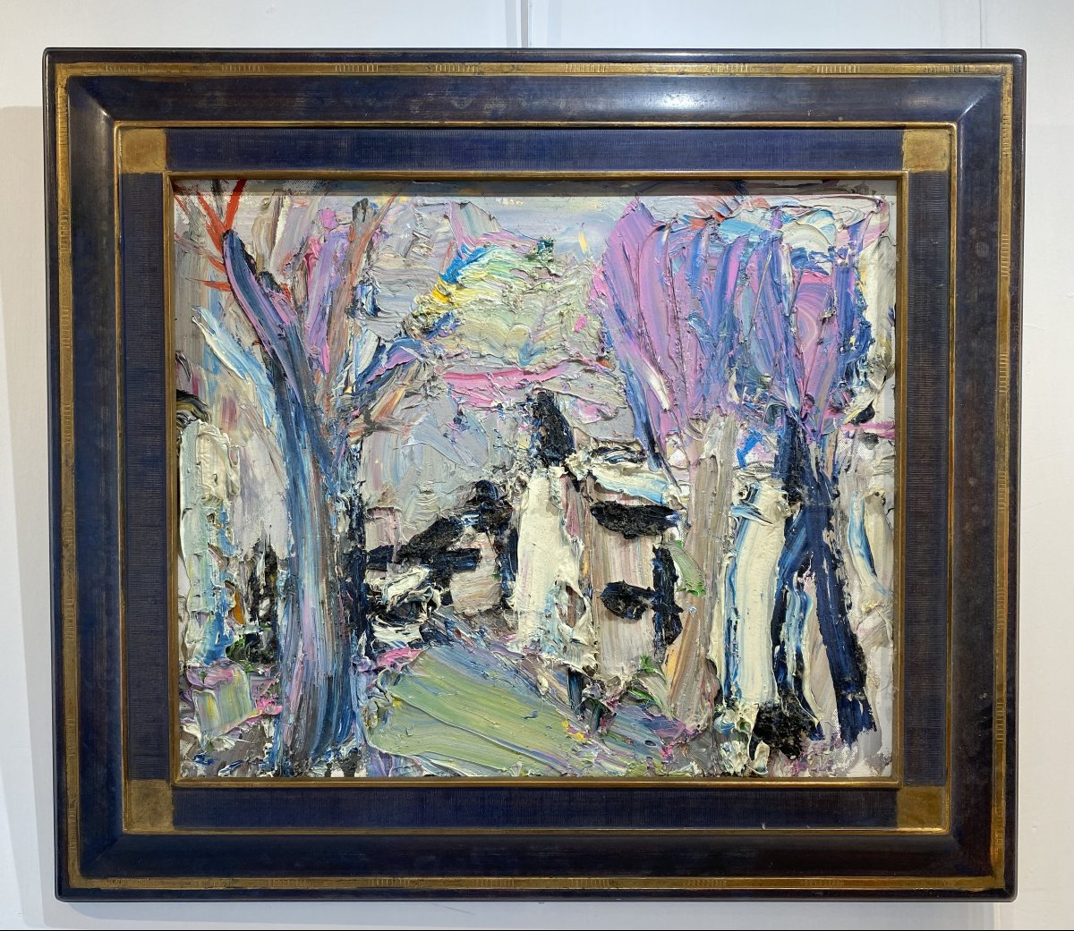 Bernard Damiano, Oil On Canvas, Nice, Expressionist, Cobra Movement.-photo-2
