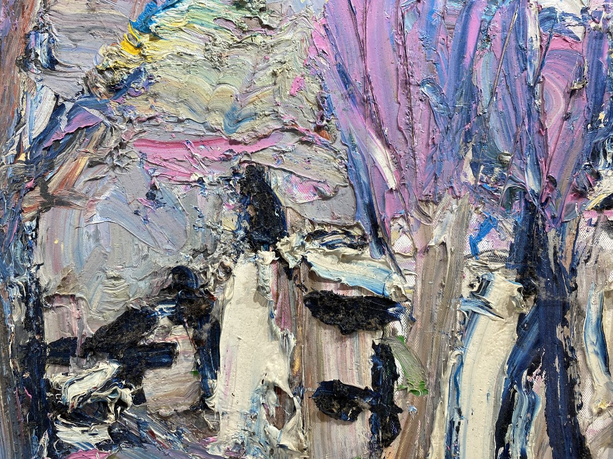 Bernard Damiano, Oil On Canvas, Nice, Expressionist, Cobra Movement.-photo-1