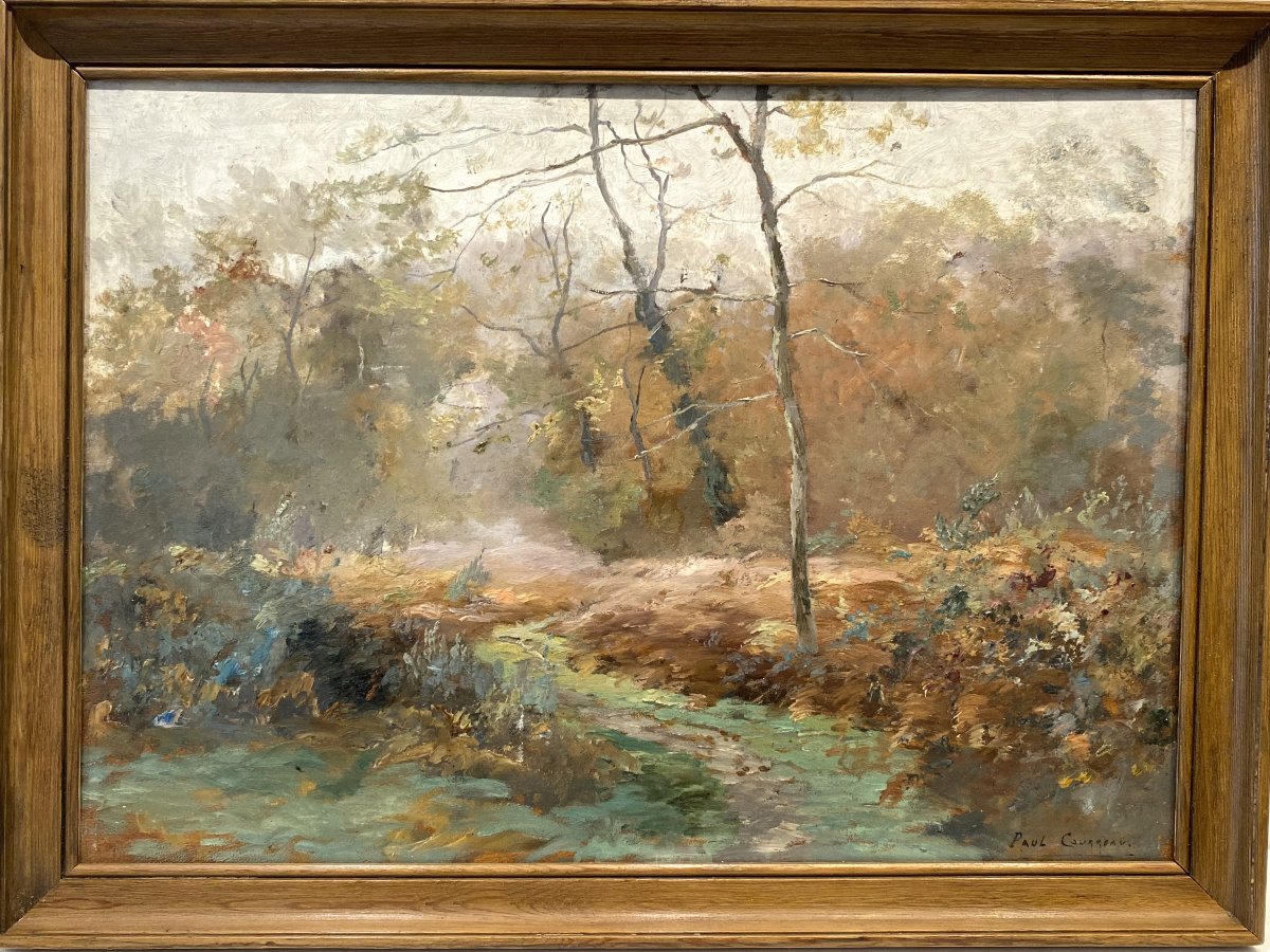 Paul Courreau, Oil On Panel, Painter From Bordeaux, Leyre Delta, Arcachon Bay.