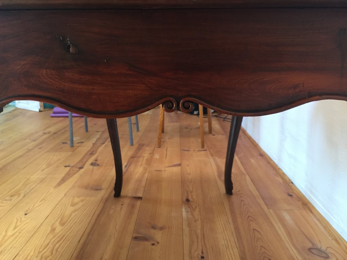 Regency Arbalette Mahogany Table Circa 1830. Port Work, Bordeaux-nantes.-photo-2