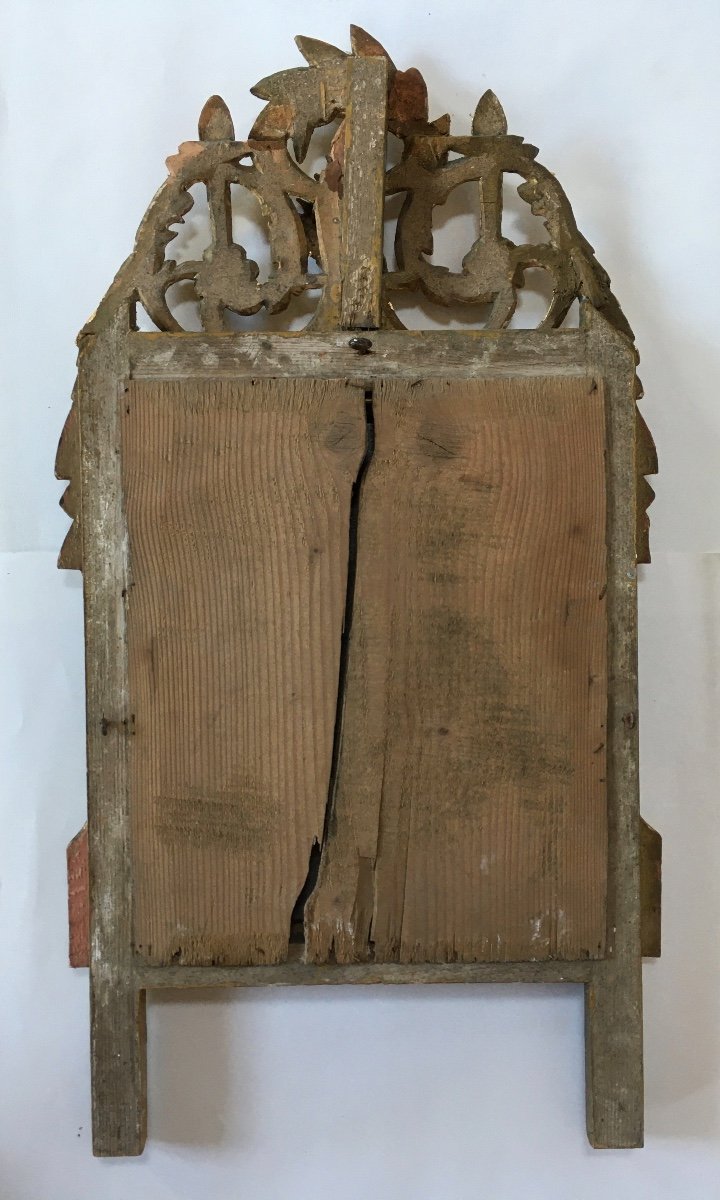Louis XVI Period Mirror, Provincial Work From The XVIIIth Century;-photo-1