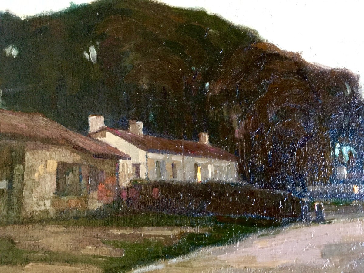 Pierre Gaston Rigaud, Huile Sur Toile Impressionniste Datée 1904, St Morillon-photo-2