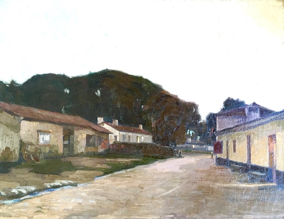 Pierre Gaston Rigaud, Huile Sur Toile Impressionniste Datée 1904, St Morillon