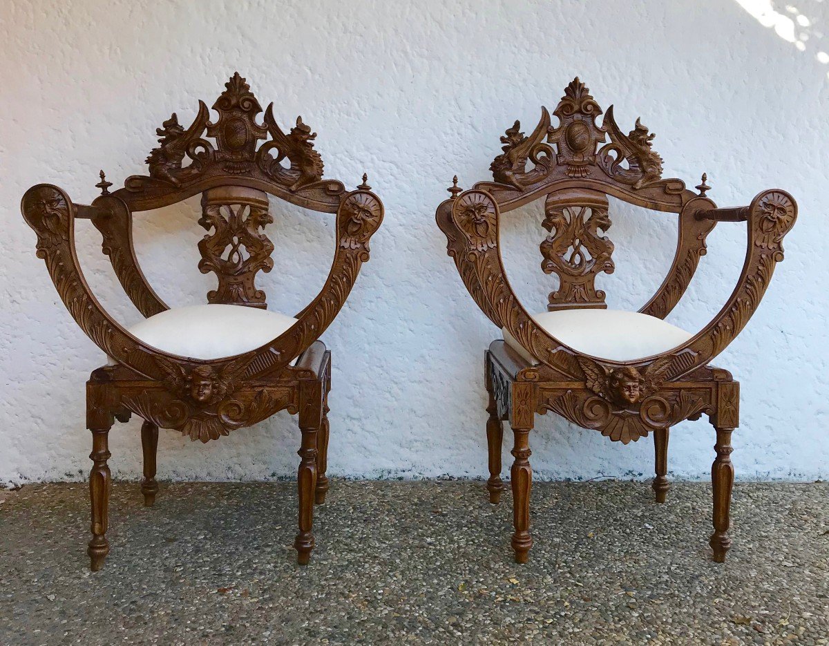 19th Century Baroque Venetian Apparatus Seats