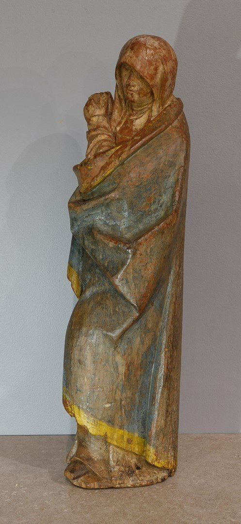 Vierge et Saint Jean au Calvaire – École bourguignonne – seconde moitié du XV° siècle-photo-3
