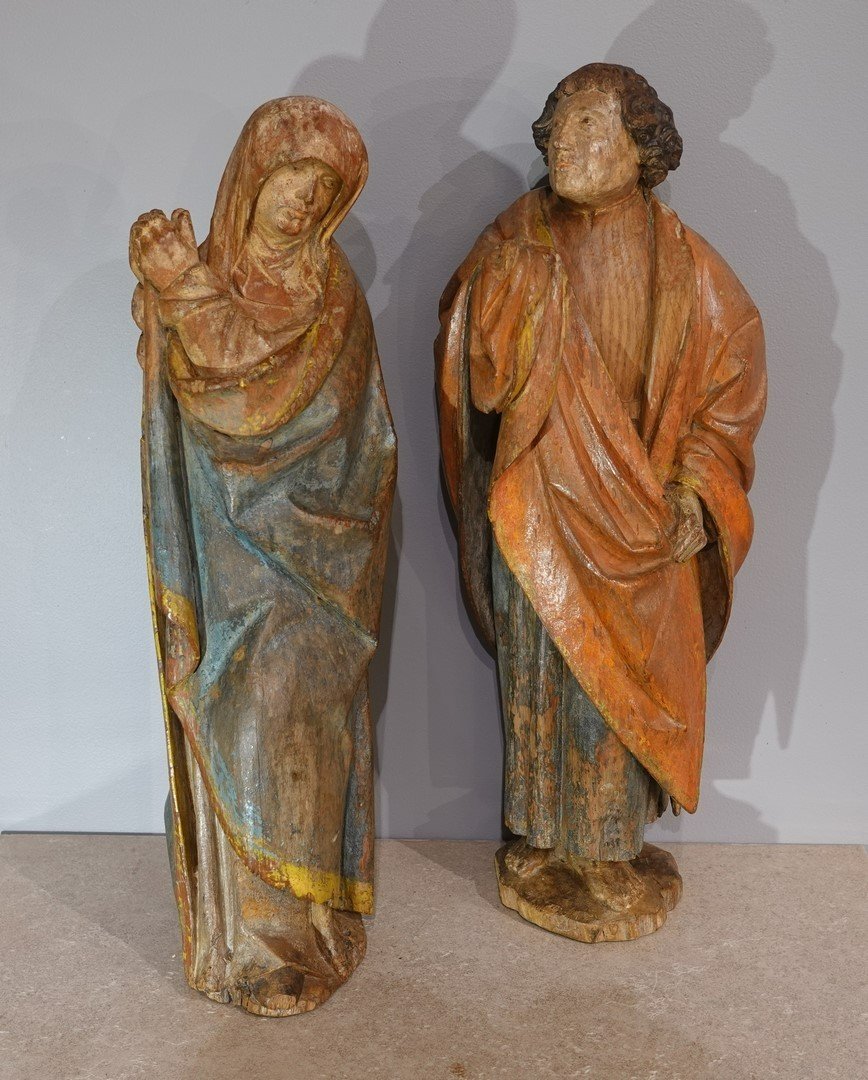 Vierge et Saint Jean au Calvaire – École bourguignonne – seconde moitié du XV° siècle
