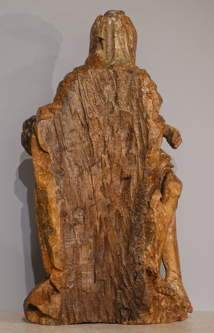 Pietà Or Virgin Of Mercy In Sculpted Linden - Germany 16th Century-photo-6