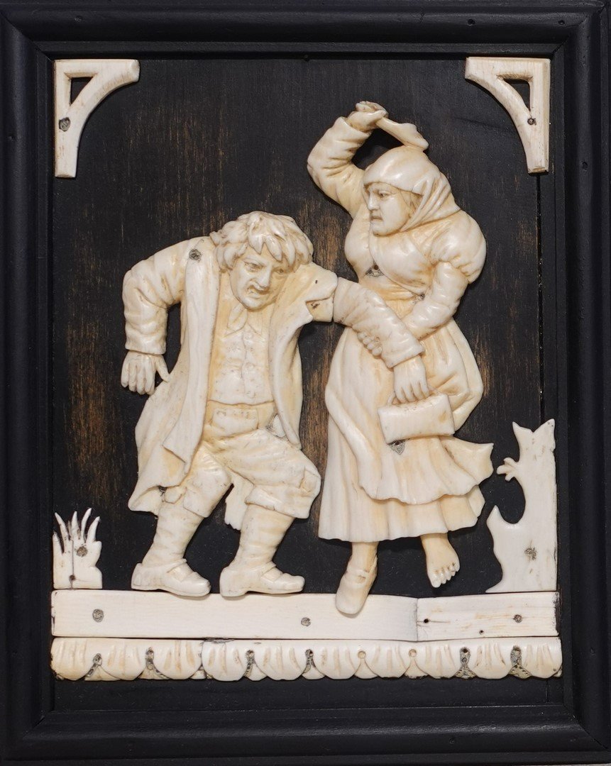 Humorous Scenes – Ivory – Germany 18th Century-photo-3