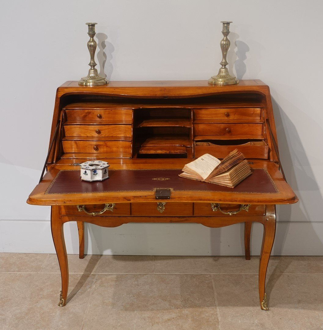 Donkey's Desk Or Louis XV Sloping Desk From The 18th Century-photo-3