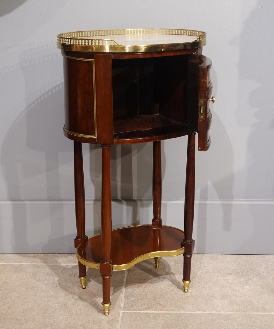 Table chiffonnière Louis XVI estampillée J.F Lapie-photo-4
