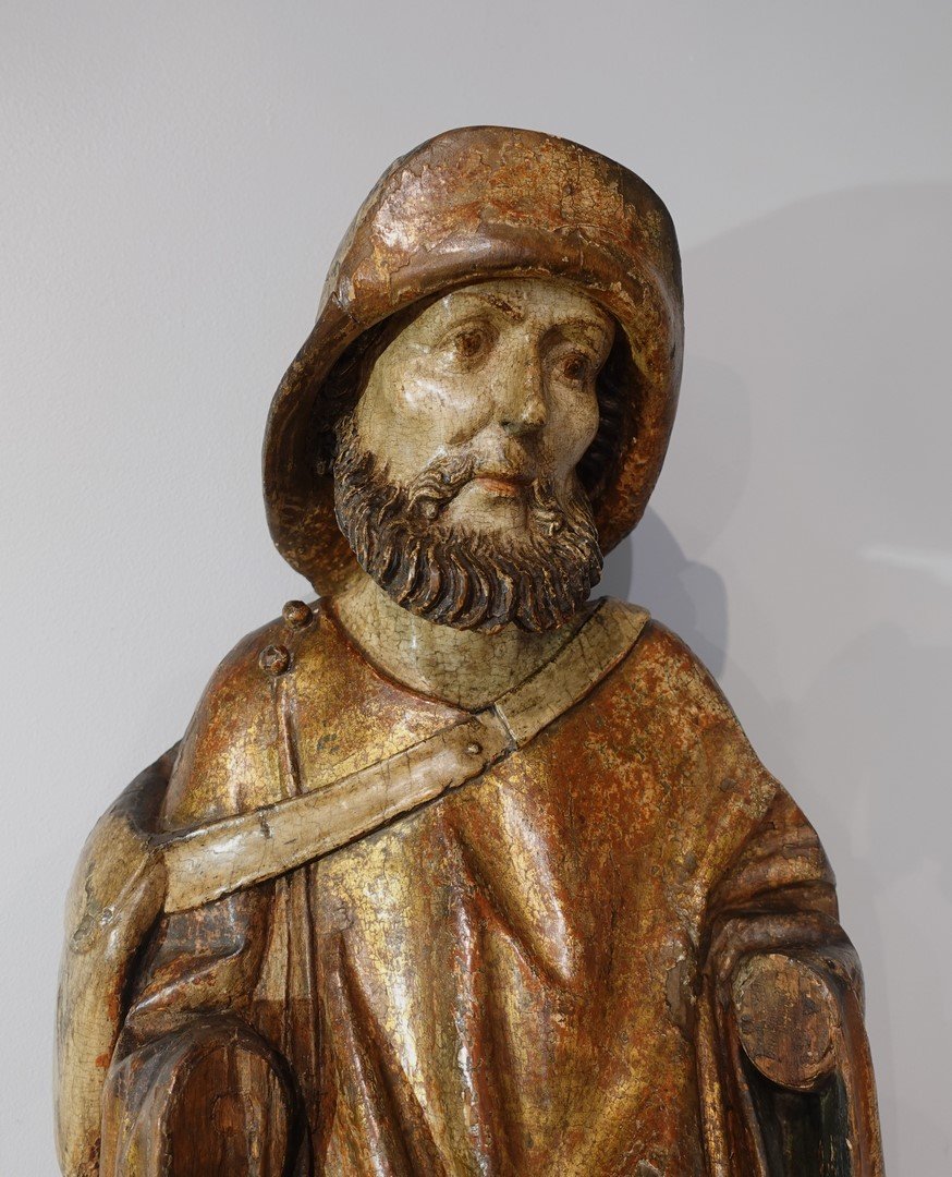 Sculpture Representing Saint James, 15th Century-photo-2