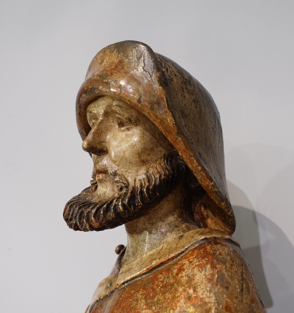 Sculpture Representing Saint James, 15th Century-photo-1