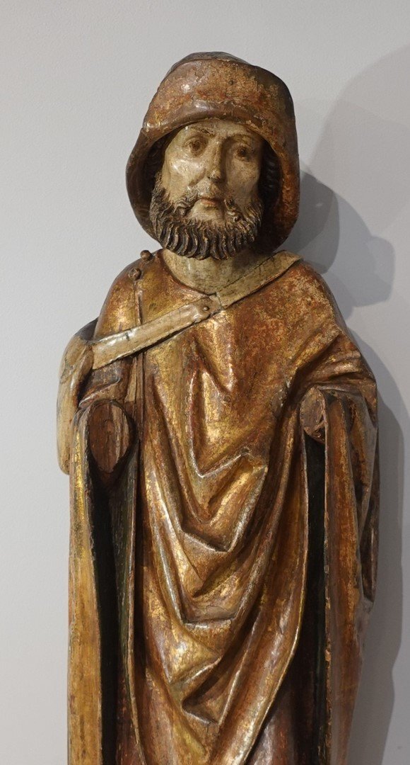 Sculpture Representing Saint James, 15th Century-photo-2